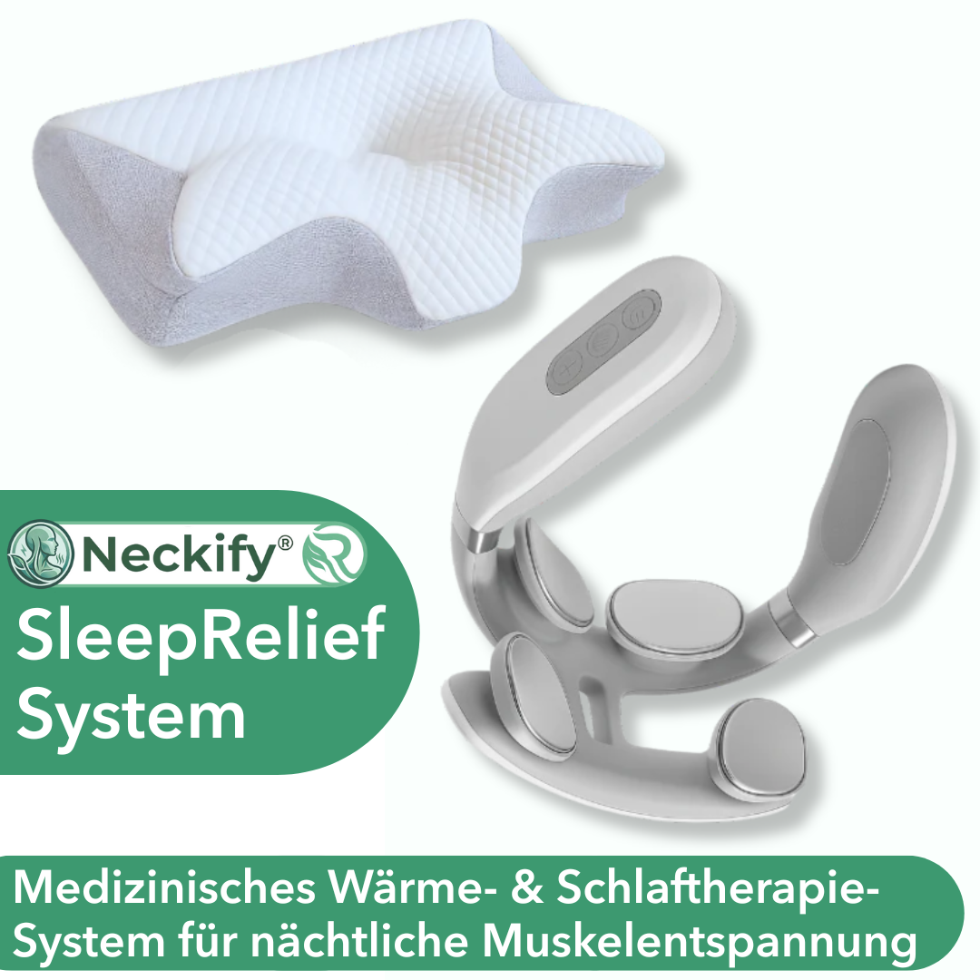 Neckify® 12-in-1 Nackenlösung – Tiefenwärme-Massage mit TENS & EMS gegen Nackenverspannungen