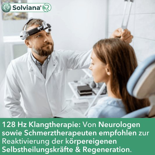 Solviana® 128 Hz Stimmgabel – Aktivierende Klangtherapie zur natürlichen Regeneration von Muskeln, Nerven & Energiefluss