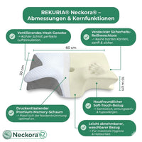 Neckora – Ergonomisches Nackenkissen für erholsamen Schlaf & optimale Nackenentlastung | Weniger Verspannungen, ruhigere Nächte