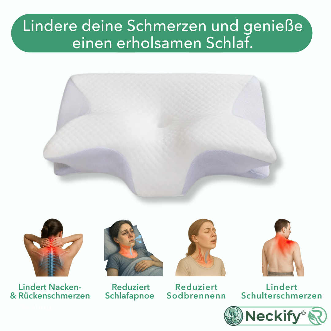 Neckify® 12-in-1 Nackenlösung – Tiefenwärme-Massage mit TENS & EMS gegen Nackenverspannungen