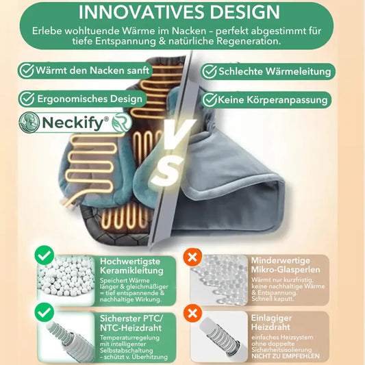 Neckify 12-in-1 Nackenlösung – Tiefenwärme-Massage mit TENS & EMS