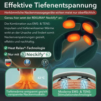 Neckify 12-in-1 Nackenlösung – Tiefenwärme-Massage mit TENS & EMS