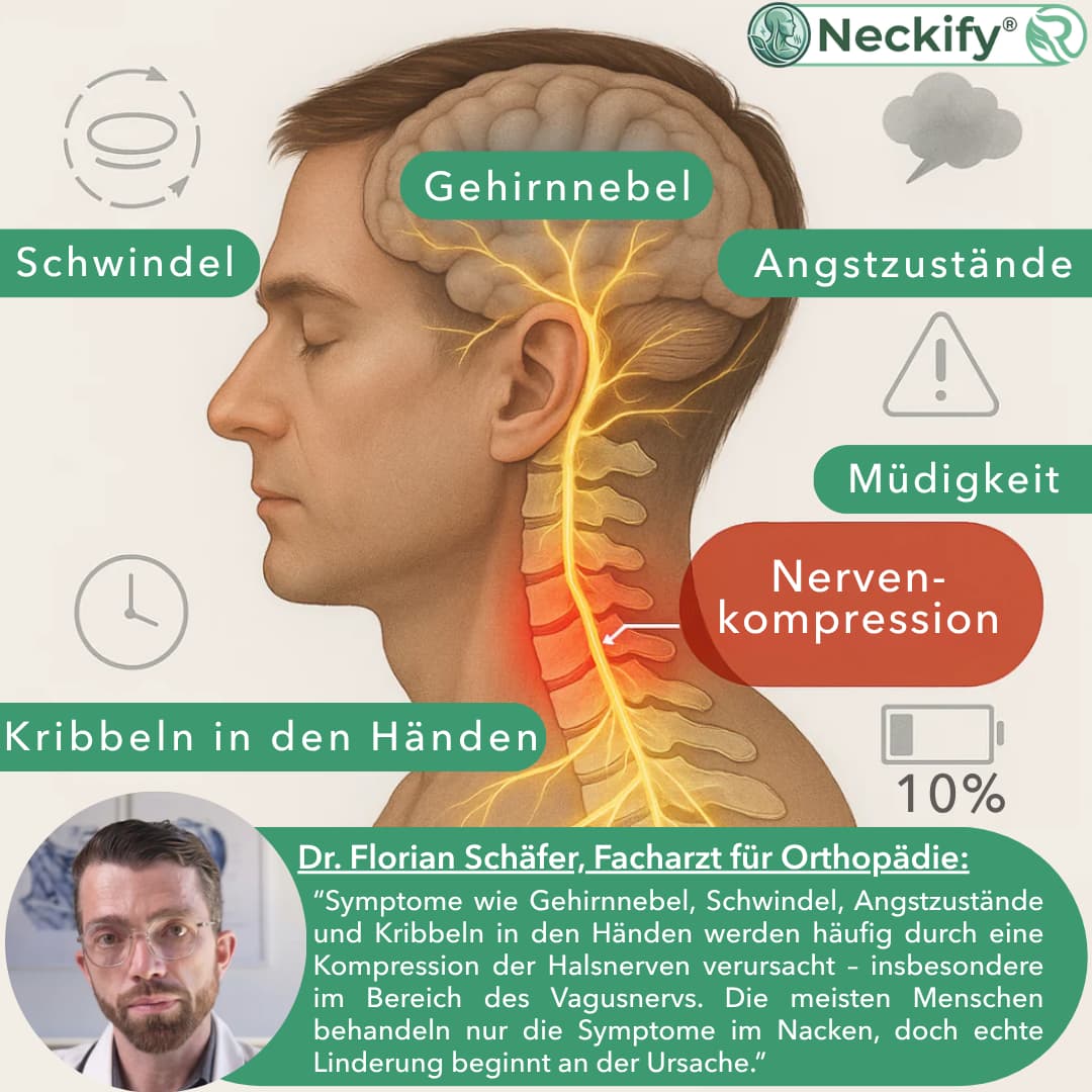 Neckify 12-in-1 Nackenlösung – Tiefenwärme-Massage mit TENS & EMS