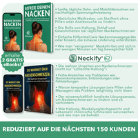 Neckify 12 - in - 1 Nackenlösung – Tiefenwärme - Massage mit TENS & EMS gegen Nackenverspannungen - Rekuria