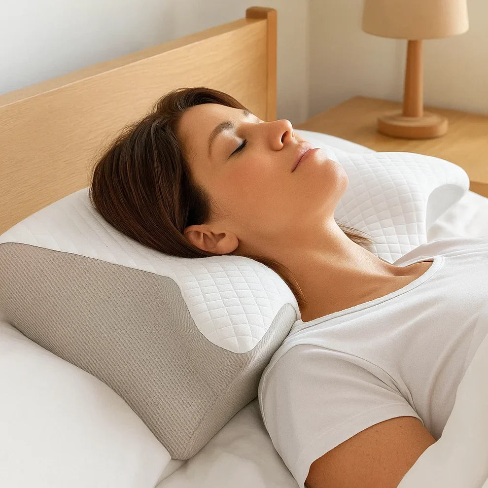 Neckora – Ergonomisches Nackenkissen für erholsamen Schlaf & optimale Nackenentlastung | Weniger Verspannungen, ruhigere Nächte
