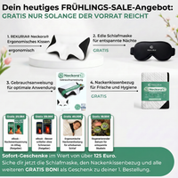 Neckora – Ergonomisches Nackenkissen für erholsamen Schlaf & optimale Nackenentlastung | Weniger Verspannungen, ruhigere Nächte