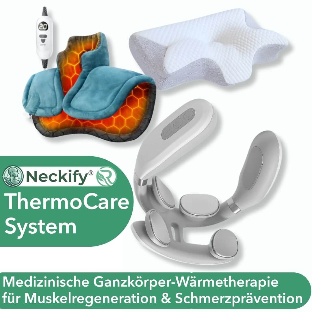 Neckify 12-in-1 Nackenlösung – Tiefenwärme-Massage mit TENS & EMS