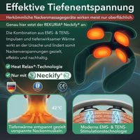 Neckify 12-in-1 Nackenlösung – Tiefenwärme-Massage mit TENS & EMS