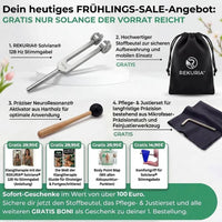 Solviana® 128 Hz Stimmgabel – Aktivierende Klangtherapie zur natürlichen Regeneration von Muskeln, Nerven & Energiefluss